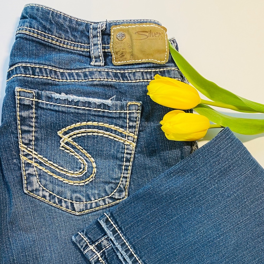 SILVER Natsuki Capri Jeans Size 14
